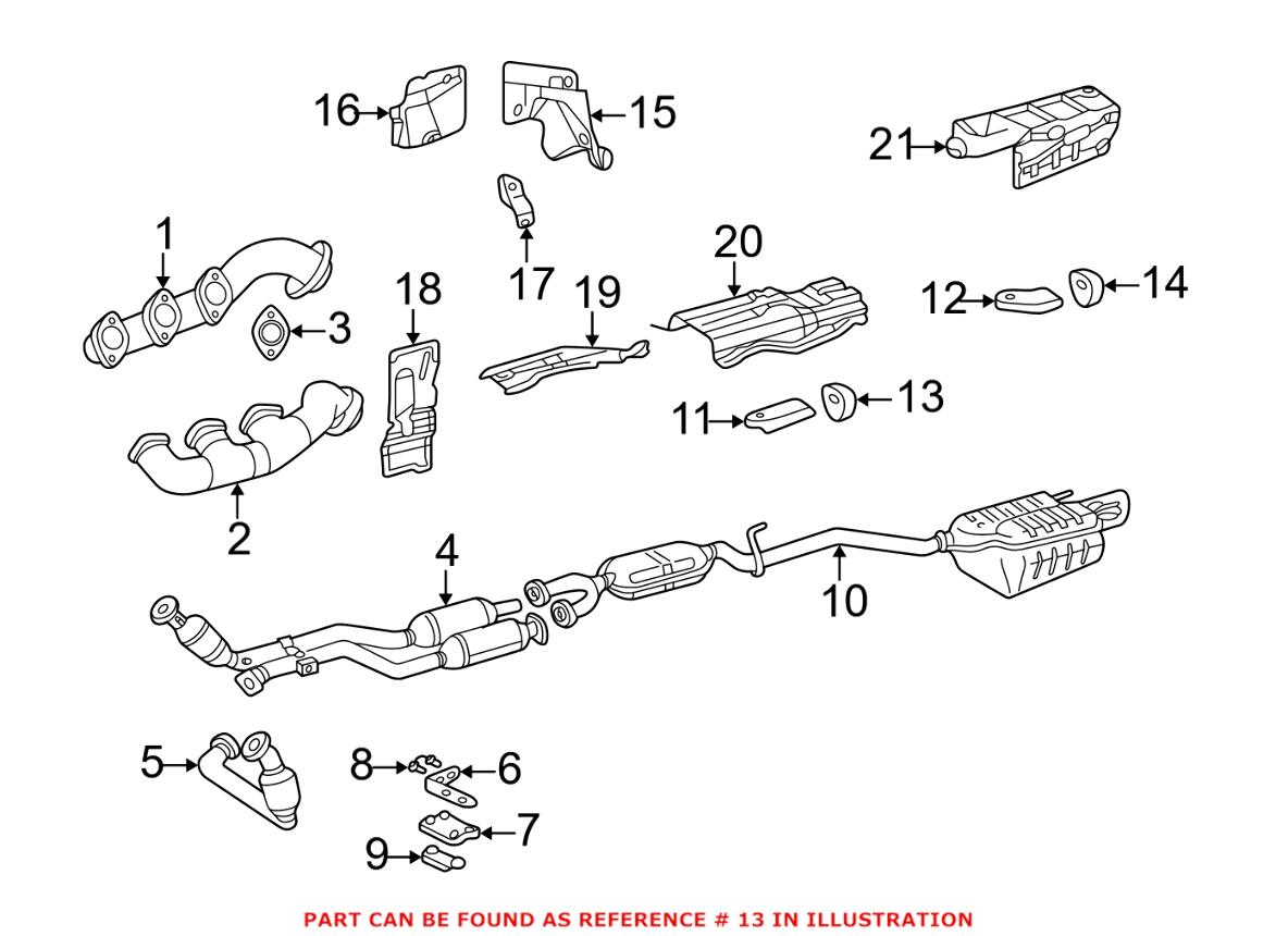 Mercedes Exhaust Hanger 2024920444